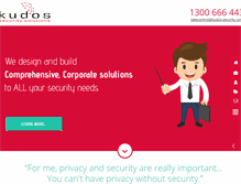 Tablet Screenshot of kudos-security.com